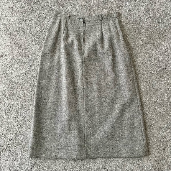 Vintage Gray Midi Skirt - Picture 4 of 7